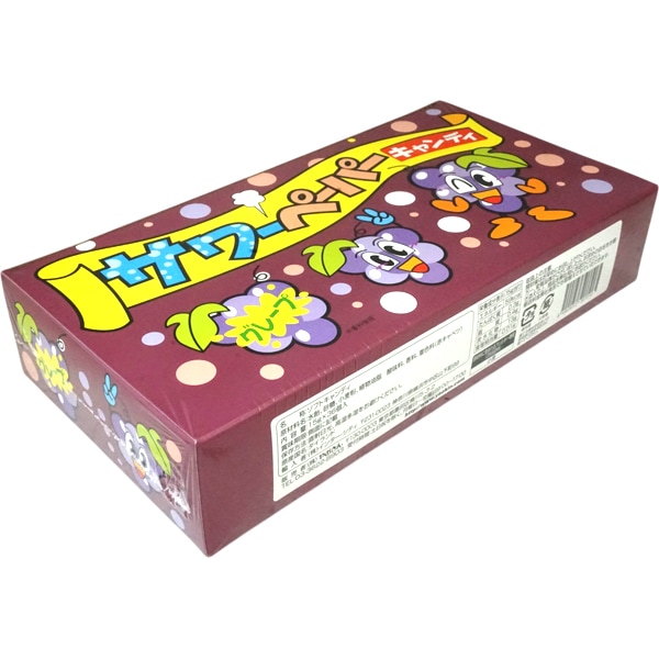 25円 やおきん サワーペーパーキャンディ グレープ味 [1箱 36個入