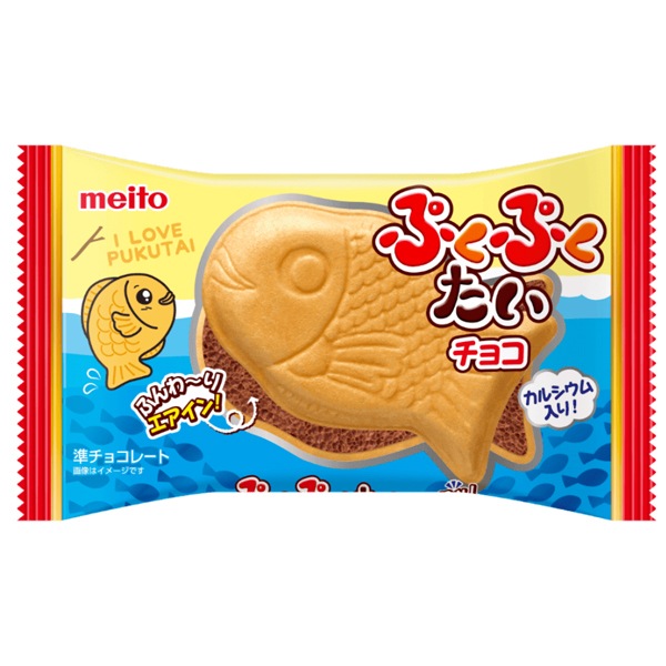 80円 名糖 ぷくぷくたい チョコ味 [1箱 10個入]：駄菓子,お菓子の通販