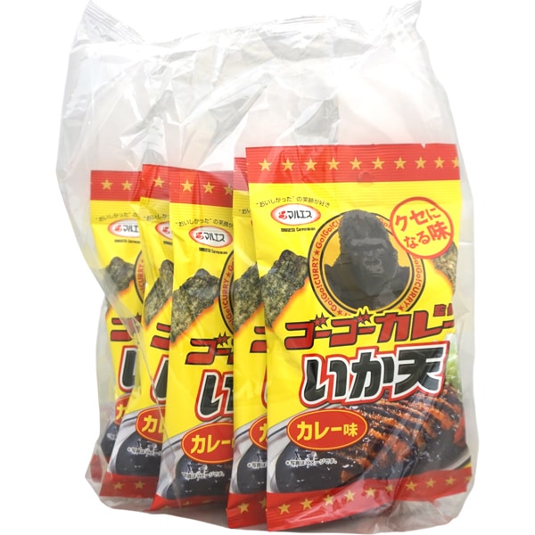 200円 マルエス 30gゴーゴーカレー監修いか天 カレー味 [1袋 5個入]
