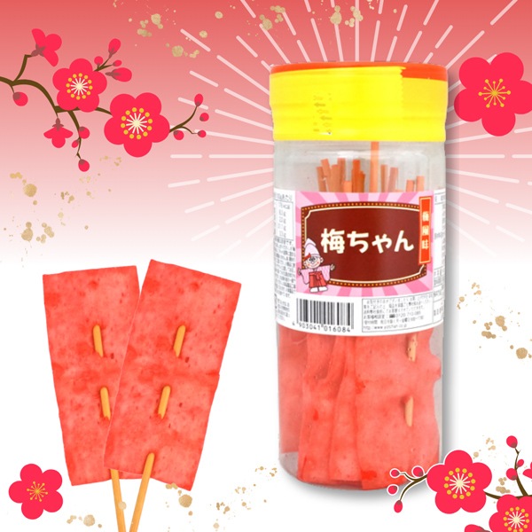 500円 よっちゃん POT梅ちゃん16本入り [1箱 6個入]：駄菓子,お菓子の