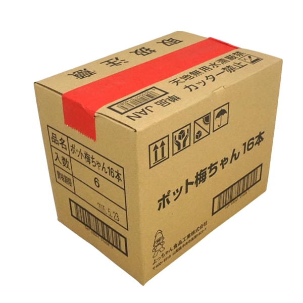 500円 よっちゃん POT梅ちゃん16本入り [1箱 6個入]：駄菓子,お菓子の