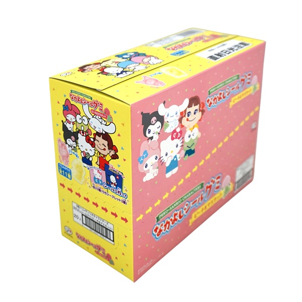 110円 不二家 6粒ペコ×サンリオなかよしシールグミ [1箱 20個入]