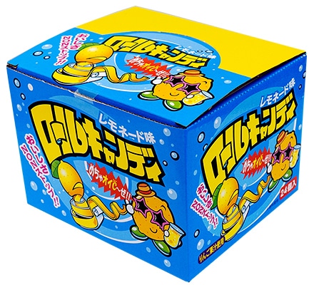 【期間限定】60円 やおきん ロールキャンディ レモネード味 [1箱 24個入]