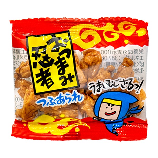 12円 やおきん おつまみ忍者 つぶあられ [1袋 100個入]