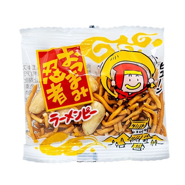 12円 やおきん おつまみ忍者 ラーメンピー [1袋 100個入]