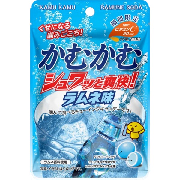 150円 三菱 かむかむ シュワッと爽快！ラムネ [1箱 10個入