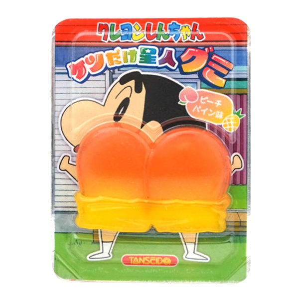 37円 丹生堂 クレヨンしんちゃん ケツだけ星人グミ ピーチパイン味 [1