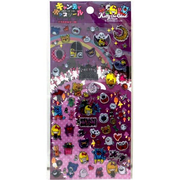 キャンディポップシール ケリーザゴースト [1袋 12枚入]：駄菓子,お
