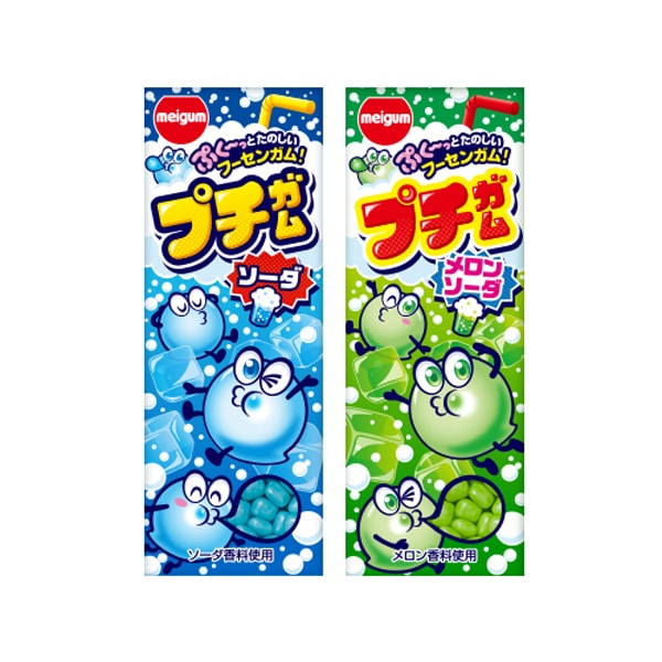 80円 メイチュー 26gプチガム ソーダ&メロンソーダ [1箱 20個入