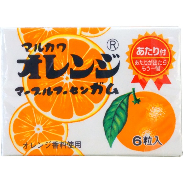 25円 マルカワ オレンジフーセンガム [1箱 33個入]