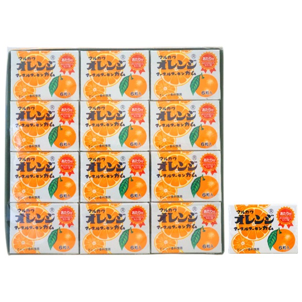 25円 マルカワ オレンジフーセンガム [1箱 33個入]