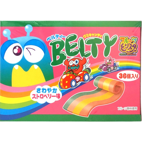 40円 やおきん ベルティー ストロベリー味 [1箱 36個入]：駄菓子,お