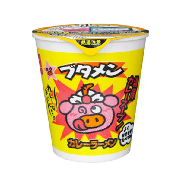 98円 おやつカンパニー ブタメン カレーラーメン [1箱 15個入]：駄菓子
