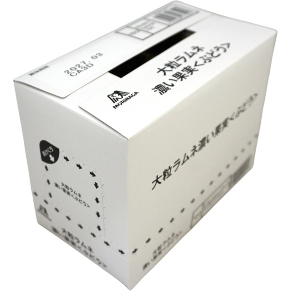131円 森永 27g大粒ラムネ 濃い果実ぶどう [1箱 10袋入]