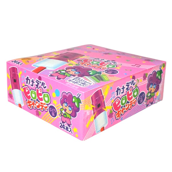 20円 やおきん カナデルピロピロキャンディ ぶどう味 [1箱 24個入]