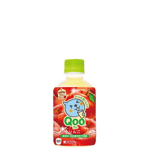 【3ケースセット】ミニッツメイドQooりんご 280mlPET×72本