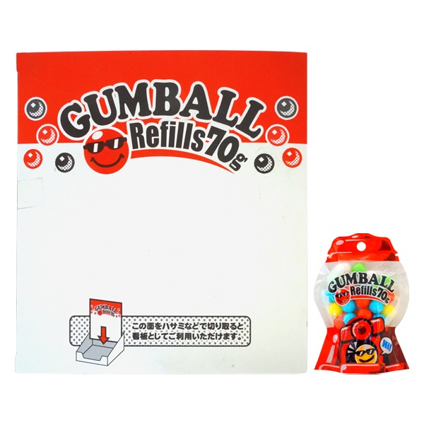 300円 ばにーぷらん 70gガムボールリフィル [1箱 12個入]
