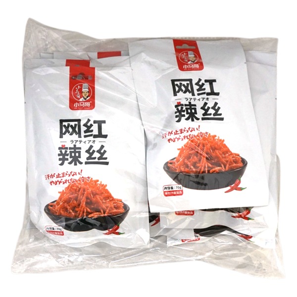 70gラーティアオ 網紅辣絲 [1袋 10個入]