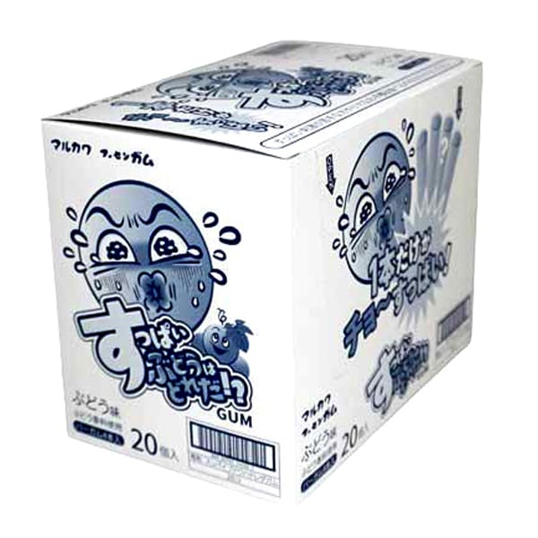 丸川製菓 すっぱいぶどうはどれだガム ×240 【全国送料無料】(沖縄・離島は別途) 40円 マルカワ すっぱいぶどうはどれだガム [1箱 20個入]：駄菓子,お