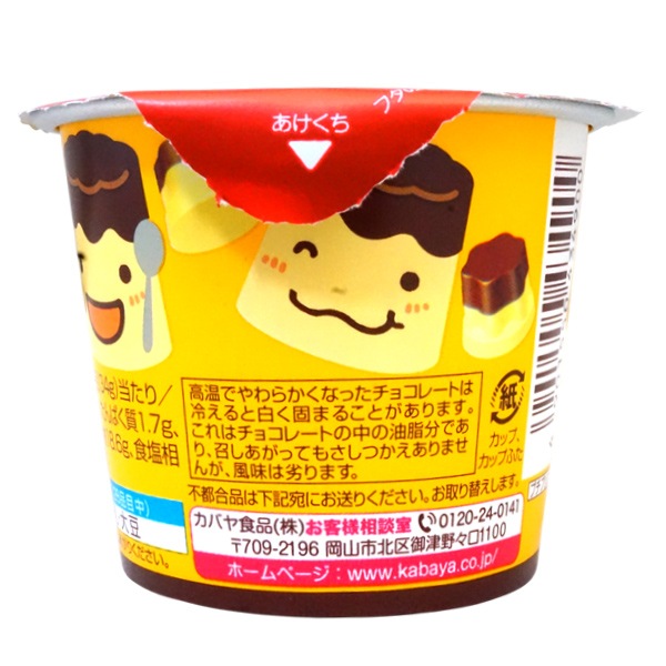 155円 カバヤ 45gプチプリンチョコ [1箱 12個入]