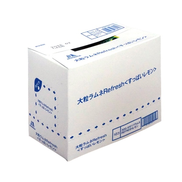 131円 森永 大粒ラムネRefresh すっぱいレモン [1箱 10個入]