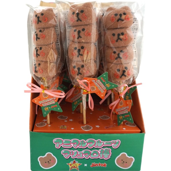 アニマルフルーツマシュマロ串 ブタ 1個 お菓子 かわいい