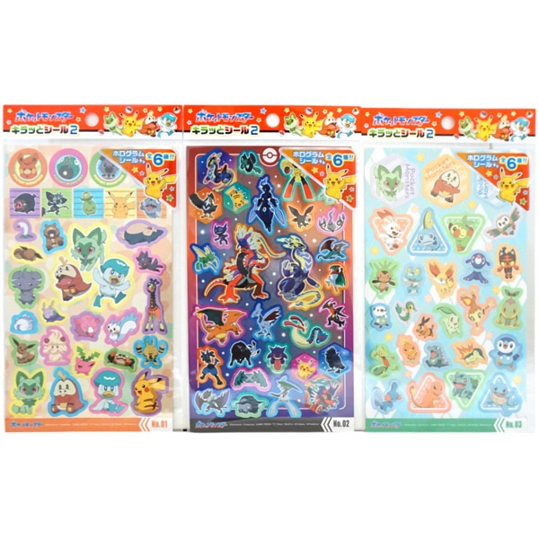 尾上萬 ポケットモンスター キラッとシール2 [1袋 12個入]：駄菓子,お