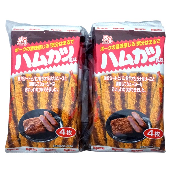 すぐる 4枚ビッグカツ ハムカツ風味 [1袋 12個入]：駄菓子,お菓子の
