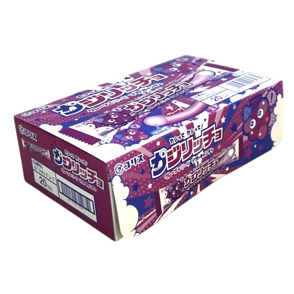 30円 コリス カジリッチョ グレープ&ソーダ味 [1箱 20袋入]：駄菓子,お