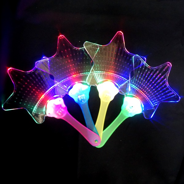 三洋堂 光るピカピカスターうちわ [1袋 12個入]