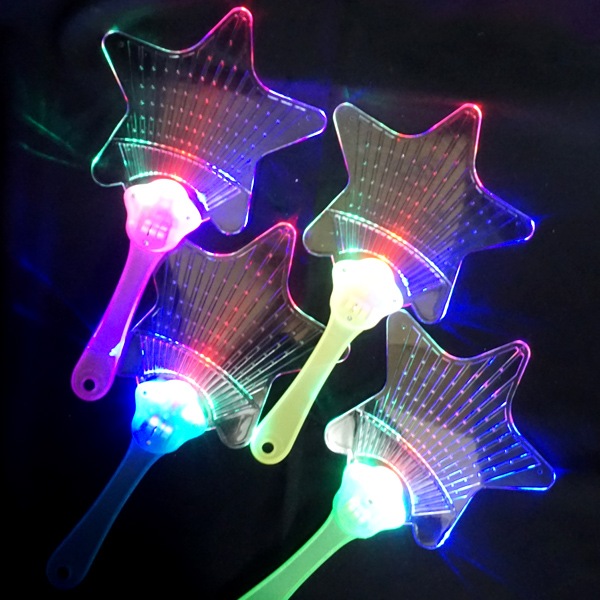 三洋堂 光るピカピカスターうちわ [1袋 12個入]