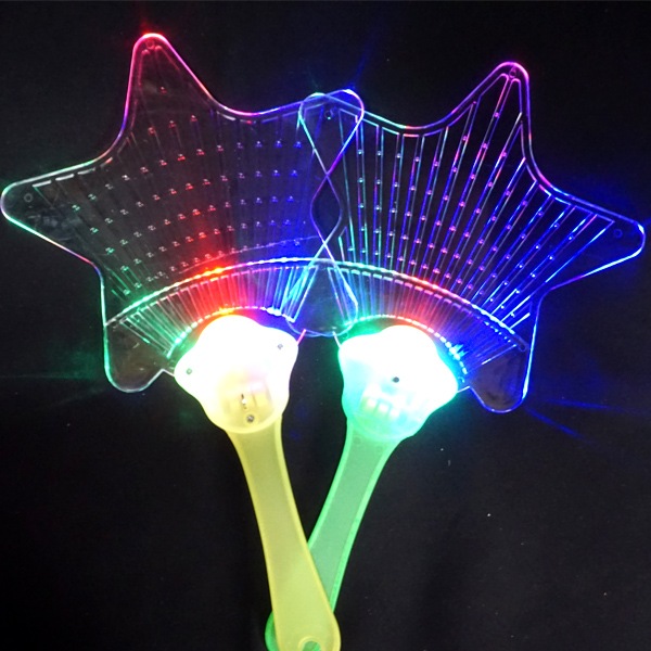 三洋堂 光るピカピカスターうちわ [1袋 12個入]