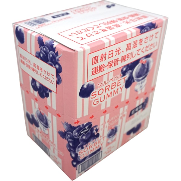 170円 ノーベル 50gソルベットグミ 巨峰味 [1箱 6個入]：駄菓子,お菓子