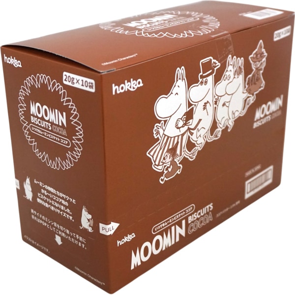 50円 北陸 いつでもムーミンビスケット ココア [1箱 10個入]：駄菓子
