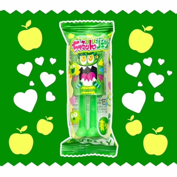 50円 やおきん ちゅるりんジェリー 青りんご味 [1箱 30個入]