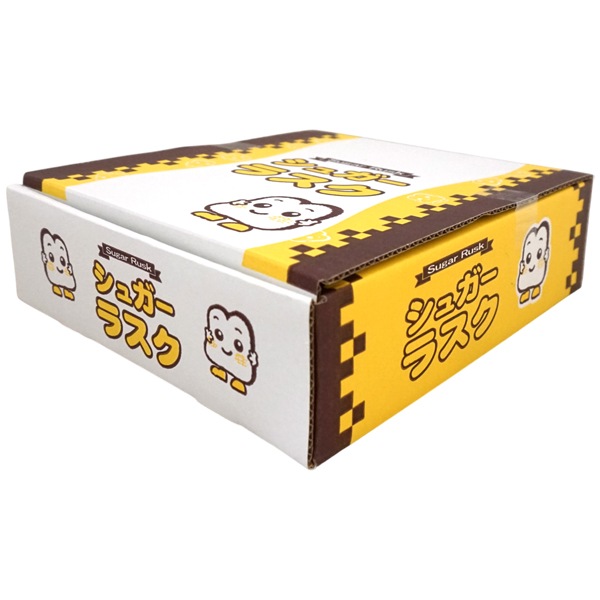 お菓子の箱 日本ラスクフーズ 1枚シュガーラスク [1箱 30個入]：駄菓子,お菓子の