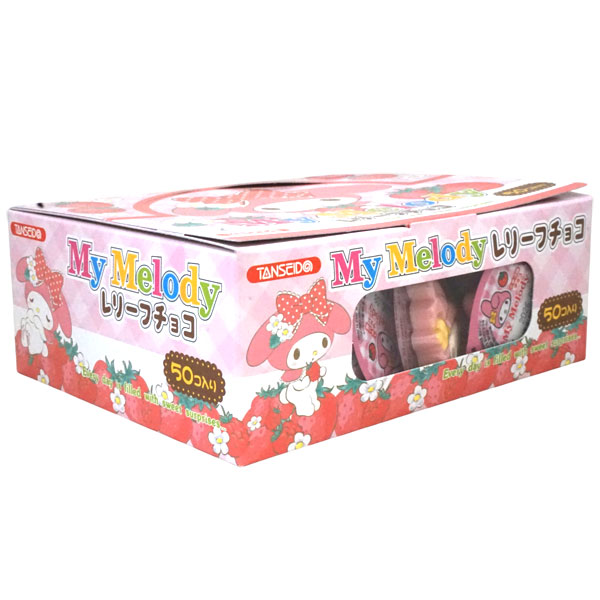 25円 丹生堂 マイメロディ レリーフチョコ いちご味[1箱 50個入