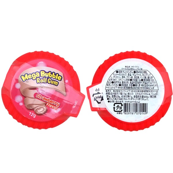 ロールガム small メガバブルロールガム スモール [1箱 24個入]：駄菓子,お菓子の