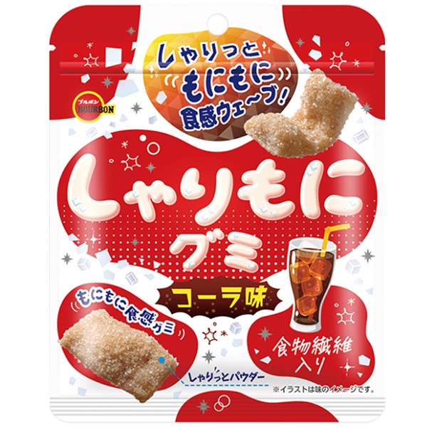 140円 ブルボン しゃりもにグミ コーラ味 [1箱 10個入]：駄菓子,お菓子