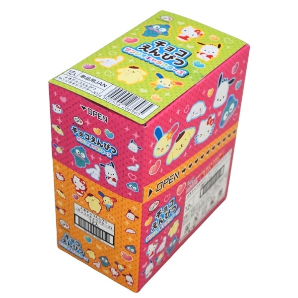 170円 不二家 4本チョコえんぴつサンリオキャラクターズ [1箱 12個入]