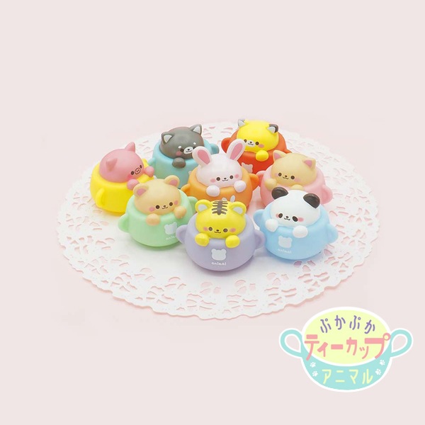 三洋堂 ぷかぷかティーカップアニマル [1袋 25個入]