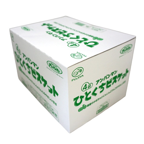 190円 不二家 80gアンパンマンひとくちビスケット4連 [1箱 10個入]