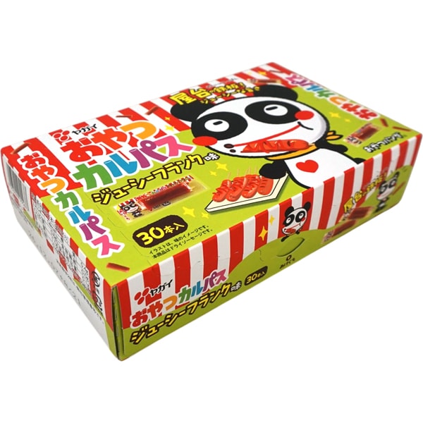 ヤガイ おやつカルパスジューシーフランク味 [1箱 30個入] ：駄菓子,お
