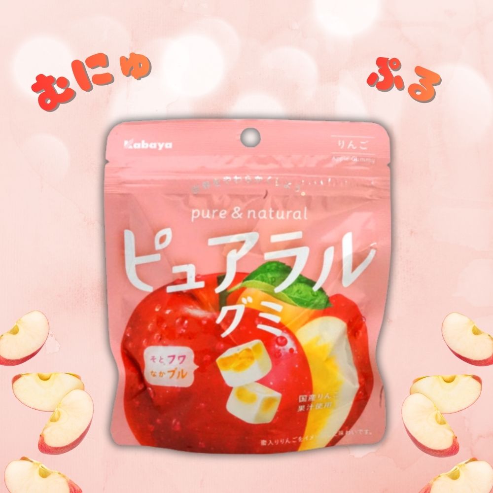 150円 カバヤ ピュアラルグミりんご [1箱 8個入]