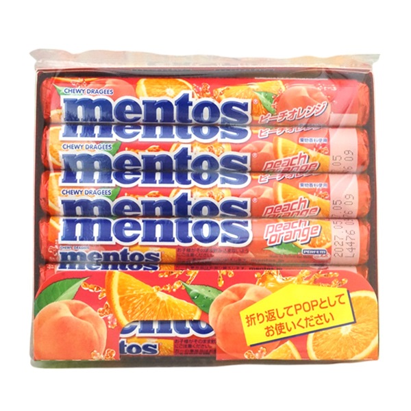 120円 クラシエ メントス ピーチオレンジ [1箱 12個入]