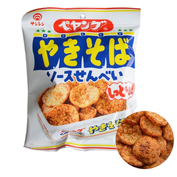 三真 35g ペヤングやきそばソースせんべい [1箱 12個入]