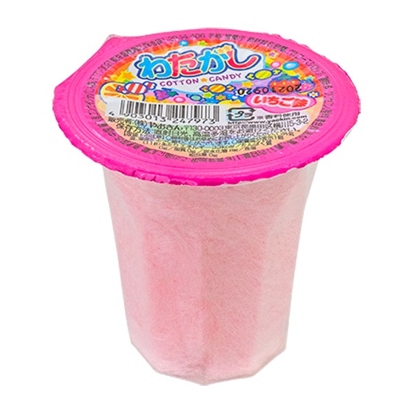 【休売中】70円 やおきん 11gカップわたがし いちご [1箱 12個入]