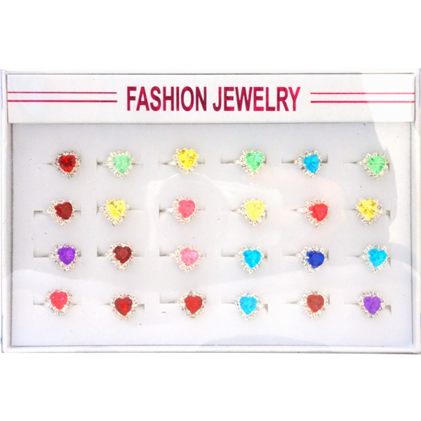 きらきらハート指輪 [1箱 24個入]