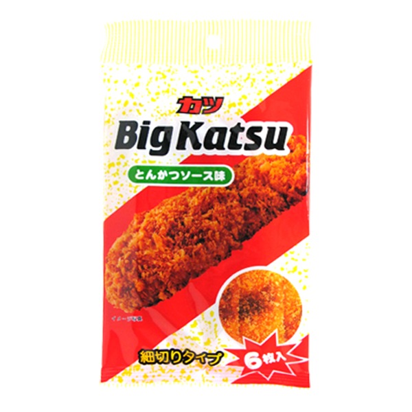 130円 菓道 6枚入ビックカツ 細切りタイプ [1箱 12個入]：駄菓子,お