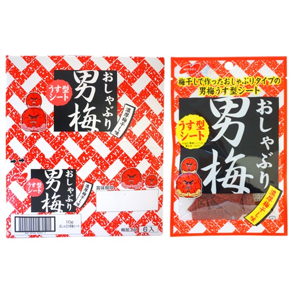 130円 ノーベル おしゃぶり男梅シート [1箱 6個入]